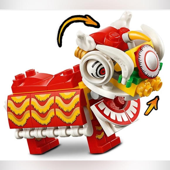 🍊🧧Brand New Lego Lion Dance Set🐴🧧(RETIRED) & Free Chinese New Year T Shirt🐲 - Picture 6 of 10